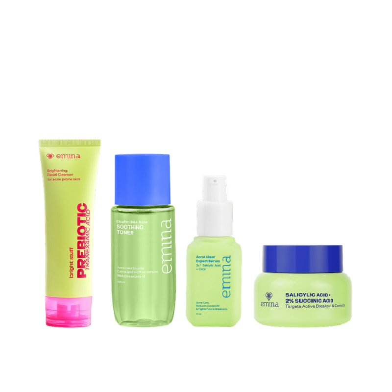 EMINA Bundle Bye Acne Kit - 4pcs